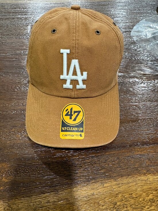 '47 Other - LA Los Angles Dodgers Clean Up Carhartt Baseball Hat '47 OSF Brown NWT NEW